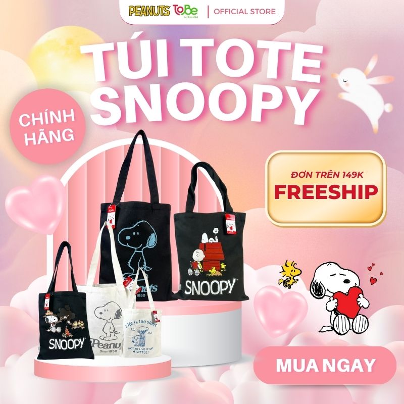 túi tote snoopy chính hãng