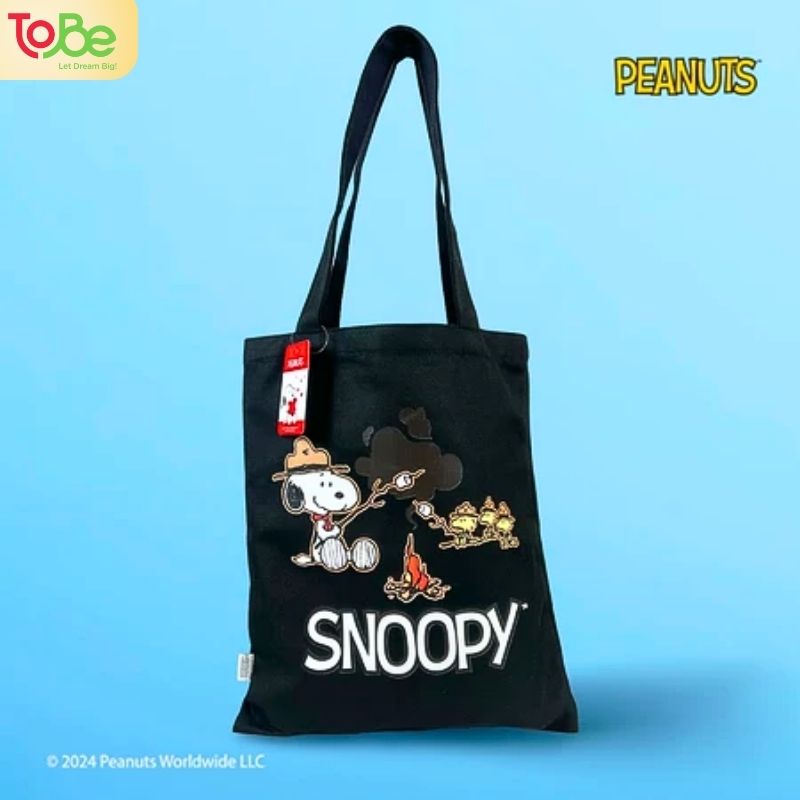 Túi Vải Tote Canvas Snoopy Chính Hãng